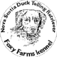 Loggo f&ouml;r Foxy Farm�s kennel. 
Vill du l&auml;sa om vem som &auml;r f&ouml;rebild och vem som har ritat den klickar du h&auml;r